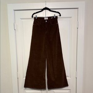 FRAME Le Palazzo Wide-Leg Corduroy Pants